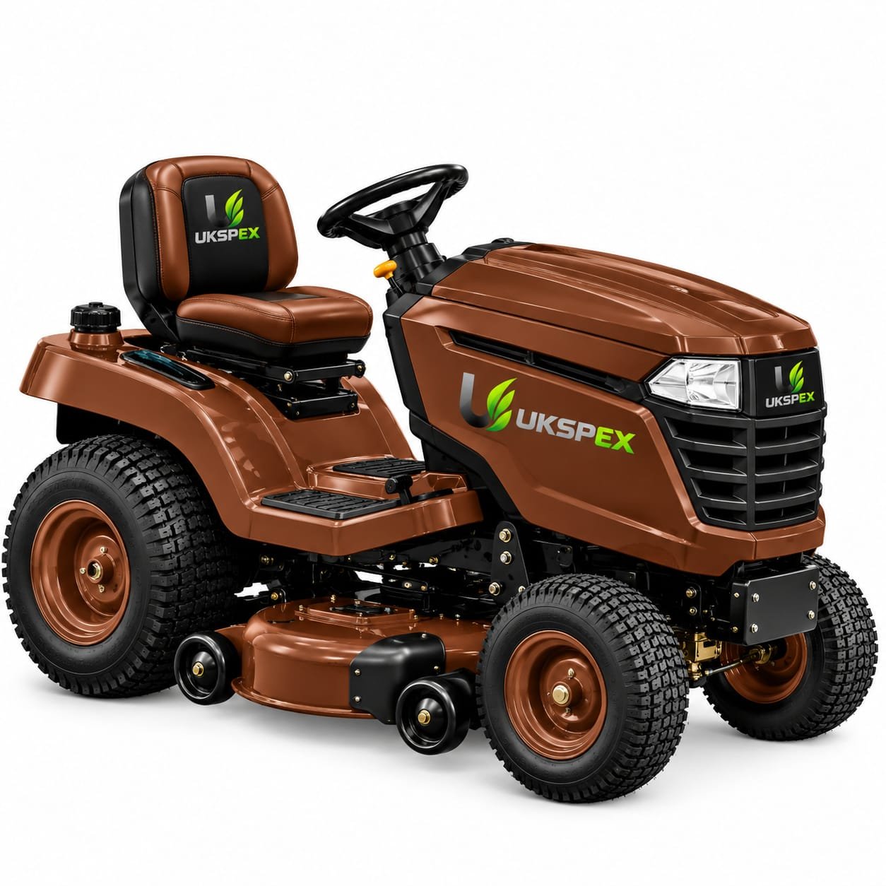 Brown Riding Lawn Mower Tractor