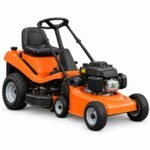 Ukspex Rear-Engine Riding Lawn Mower with Mid-Mount Cutting Deck - Orange
