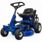 Ukspex Rear-Engine Riding Lawn Mower with Mid-Mount Cutting Deck - Blue & Black