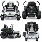 UKSPEX Zero-Turn Riding Lawn Mower with Mid-Mount Cutting Deck - Silver & Black - Image 2
