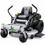 UKSPEX Zero-Turn Riding Lawn Mower with Mid-Mount Cutting Deck - Silver & Black
